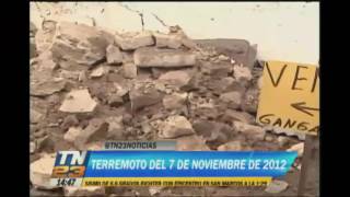 Recordamos el terremoto del 7 de noviembre de 2012