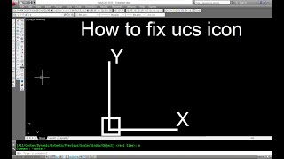 How to fix UCS icon in AutoCAD- Sir AutoCad