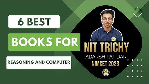 Best reasoning and computer Books for NIMCET preparation