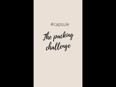 Capsule Wardrobe Packing Challenge