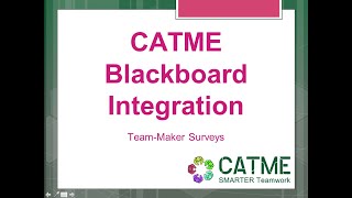 Blackboard Support - Team Maker