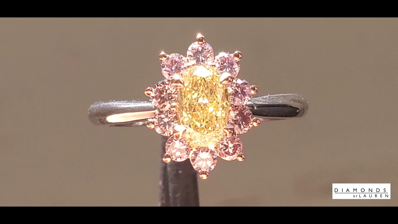All Natural Pink Lemonade Diamond Ring R7264