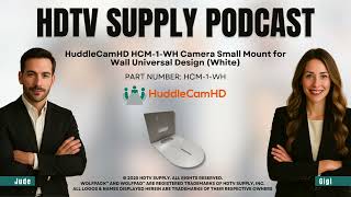 HuddleCamHD HCM-1-WH Camera Small Mount for Wall Universal Design (White)