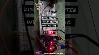 seven segment display counter with arduino and push button