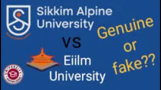 S̤i̤k̤k̤i̤m̤ A̤l̤p̤i̤n̤e̤ Ṳn̤i̤v̤e̤r̤s̤i̤t̤y̤ V̤S̤ E̤I̤I̤L̤M̤ Ṳn̤i̤v̤e̤r̤s̤i̤t̤y̤ |̤