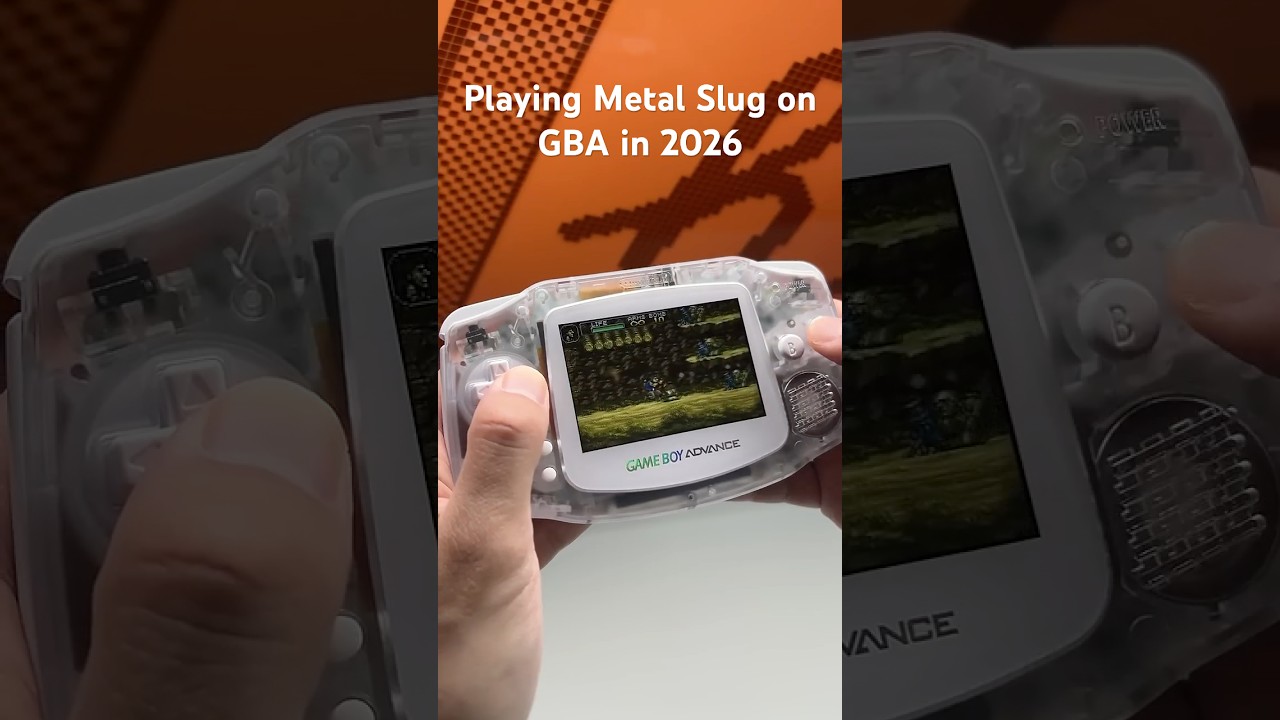 Playing Metal Slug on Nintendo Gameboy Advance in 2026 