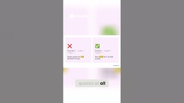 JSON Errors: Mastering Double Quotes for Flawless Code #json #jsonwebtoken  #generativeai#jsonschema