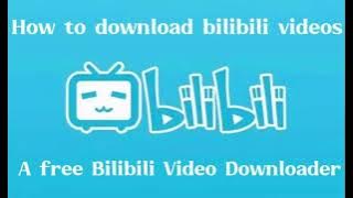 The best Bilibili video downloader:download videos from Bilibili for free
