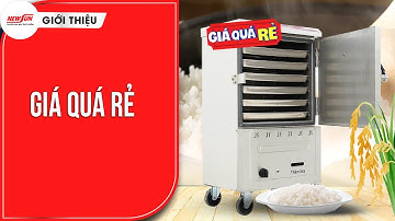 Tủ nấu cơm 6 khay dùng gas inox 201: di chuyển muôn nơi không lo tốn kém