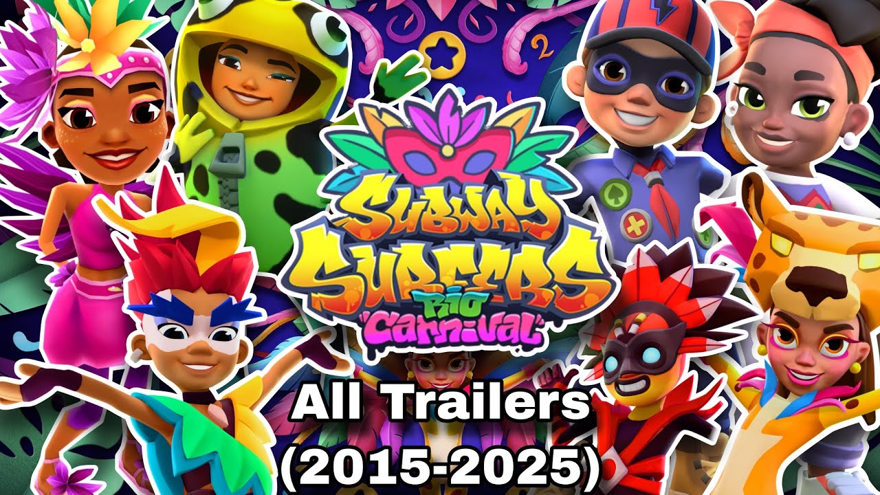 Subway Surfers Rio All Trailers (2015-2025) - YouTube