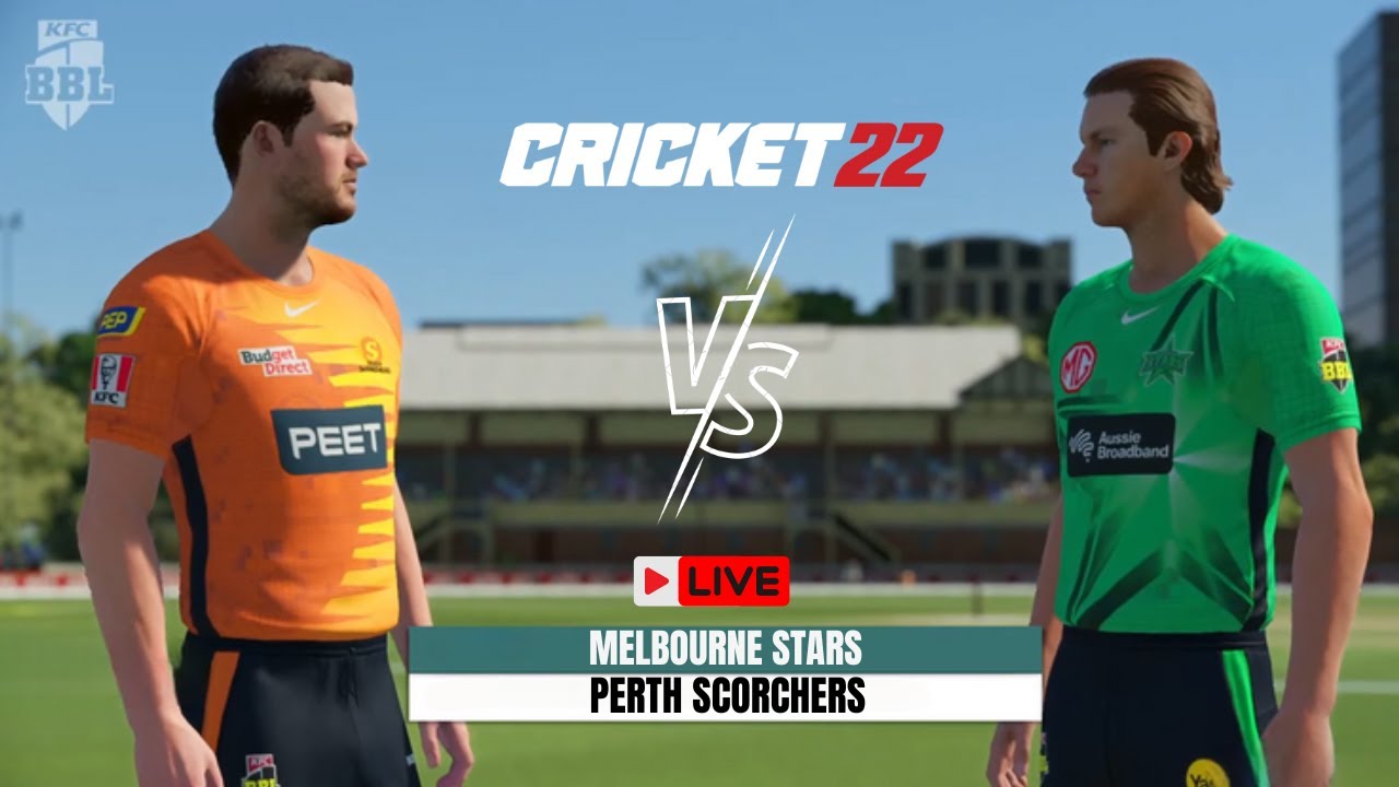 🔴Live: MLS vs PRS Cricket 22 | Melbourne Stars vs Perth Scorchers Live | Cricket 22