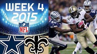 Cowboys vs. Saints | NFL 2015 Week 4 Highlights