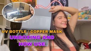 Copper Mask Uv Bottle Unboxing And How To Use Trixie Lalaine