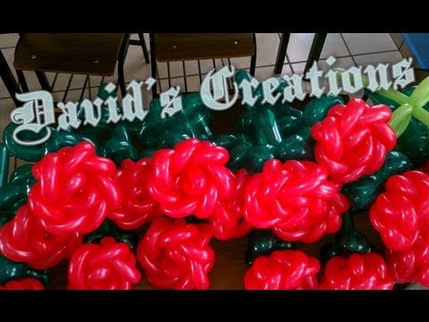 Como hacer una Rosa con globos - Decoraciones con globos