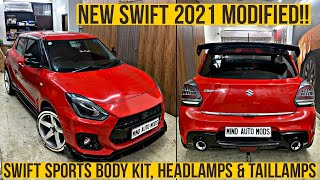 Installed Swift SPORTS BODY KIT | New Swift 2021 Modification | Swift VXI 2021 Modified