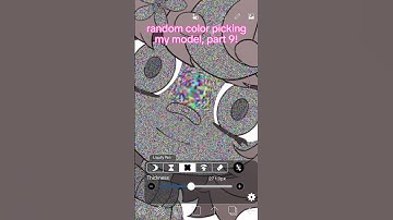 random color picking my model, part 9! 🌸 #shorts #vtuber #art #poseydesu