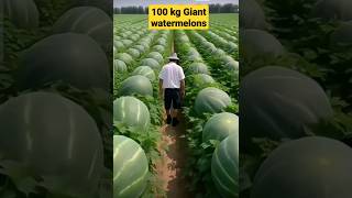 100 kg Giant 😱 Chinese watermelon 🍉 #shorts #short #fruit #watermelon screenshot 4