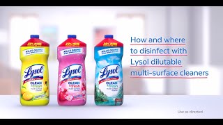 How to Use Lysol Multi-Purpose Cleaner