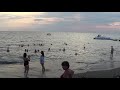 Вечер на пляже в Адлере 12 августа 2020. 40 минут съёмки в 40 секундах.