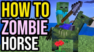 How To Get & Use Zombie Horse In Minecraft Survival Mode! - Bedrock & Java!