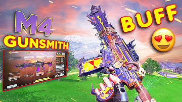 FAST ADS + NO RECOIL + LONG RANGE M4 BEST GUNSMITH | COD MOBILE #m4gunsmith