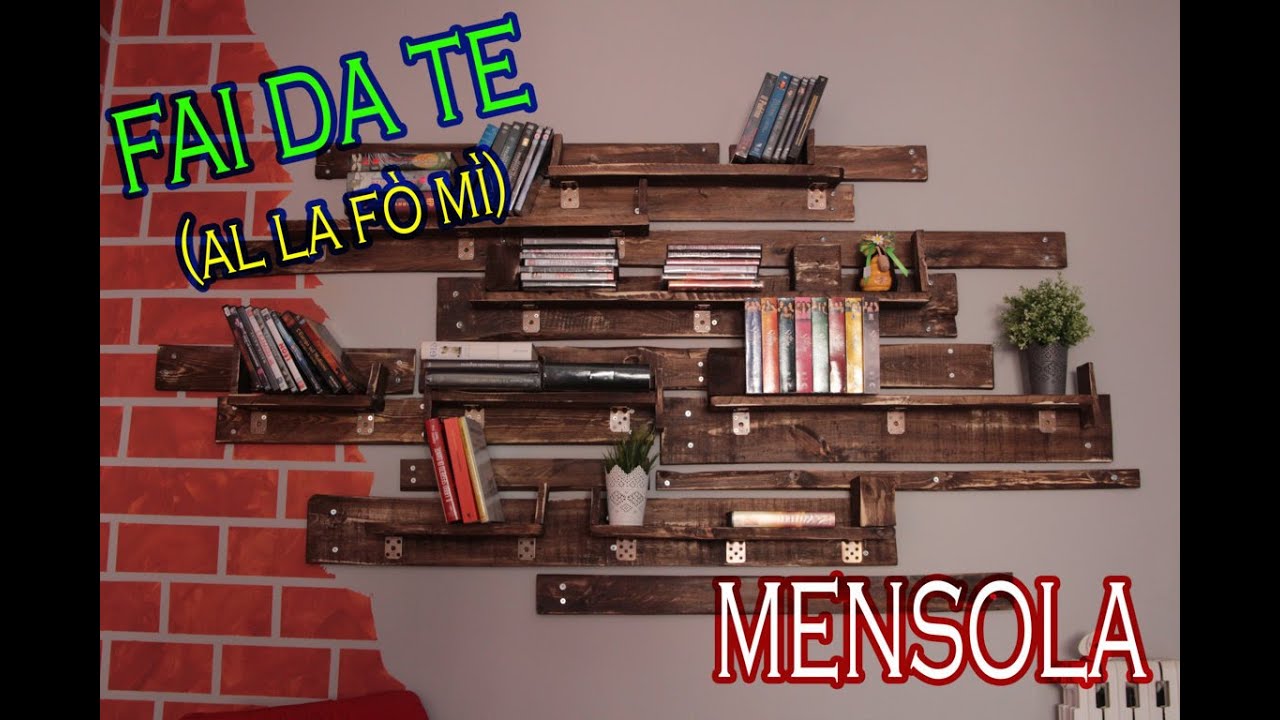 Fai da te mensola con bancali (tutorial) #recupero #zerospreco ... Mensole con pallet