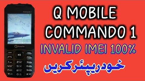 QMobile commando 1 invalid sim IMEI change