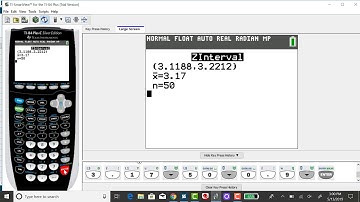 TI-84: Confidence Interval for Population Mean, Sigma Known