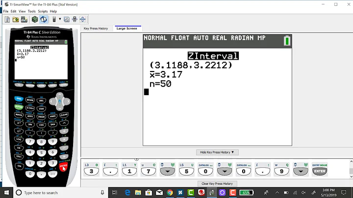 TI-84: Confidence Interval for Population Mean, Sigma Known