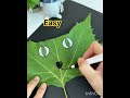 make a toy with leaves😮