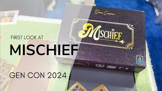 First Look at the game Mischief with Designer Dan Cassar - GenCon 2024