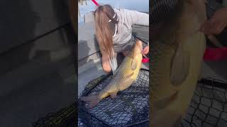 Girls Fishing, Catching Big Carp