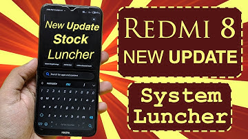 Redmi 8 New Update✨Stock Luncher Got New Features 🆕