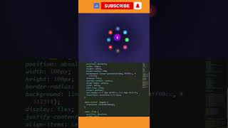 "Interactive Circular Menu Magic 🌀 | HTML CSS JS Tutorial #WebDesign”