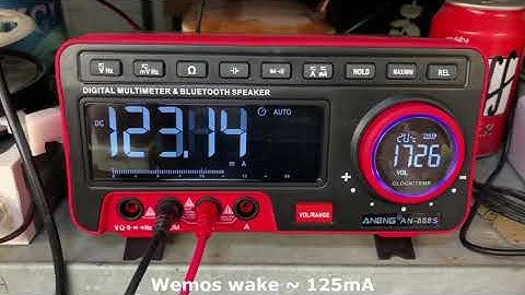 Solar Charger Current Monitor Wemos D1 Mini Deepsleep