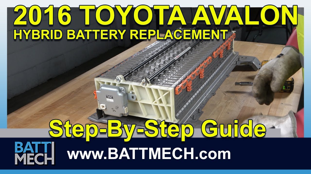 How to Replace/Repair/Fix a 2016 Toyota Avalon Hybrid Battery Module ...