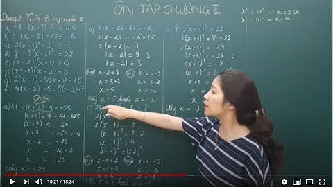 [TOÁN 6] - Ôn tập chương số nguyên (dạng bài tìm x nguyên)