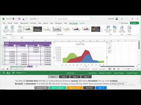 EXCEL Exam 3 – Project 1 l Hướng dẫn chi tiết Excel I MOS 2016 I Word-Excel 2016