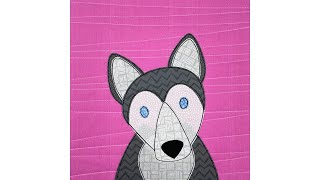 How To Assemble The Siberian Husky Applique Block