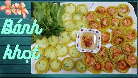 Bánh khọt ngọt cốt dừa & Bánh khọt tôm