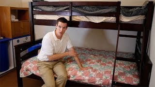 Dorel Living Brady Twin Over Full Bunk Bed) ~ HOW TO SET UP & REVIEW. INCREDIBLE price on AMAZON: ...