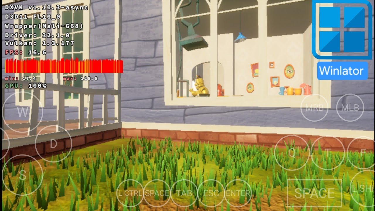 Hello Neighbor Fredbear Mod | Winlator Ludashi  | Exynos 1280