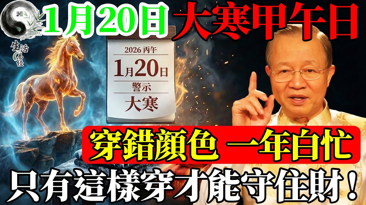 2026大寒是個局！這件衣服千萬別穿，穿錯漏光一年財運！曾仕強：這是老天在救你！