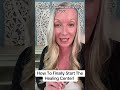 How to finally start that healing center!