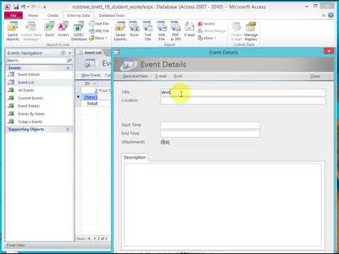 Building a table by entering records in a multiple items form   Activity 1 19a
