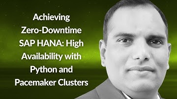 Achieving Zero-Downtime SAP HANA | Lurduma Reddy Thirumala Reddy | Conf42 Python 2025