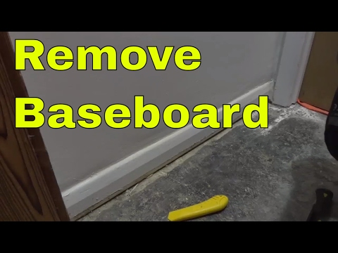 How To Remove Baseboard Trim-Tutorial