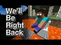 Minecraft: We'll be right back - herobrine and ender dragon