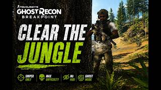 Ghost Recon Breakpoint Stealth Sniper Gameplay | No HUD Max Difficulty | Jungle Mission