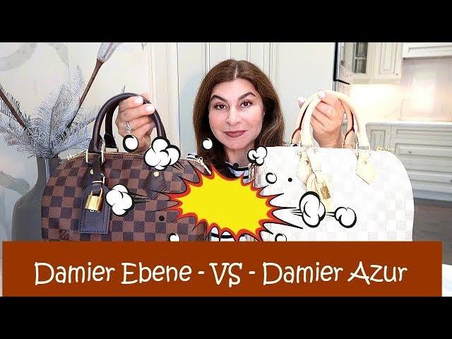 LOUIS VUITTON SPEEDY 25 BANDOULIERE DAMIER EBENE vs LYMINGTON DAMIER AZUR